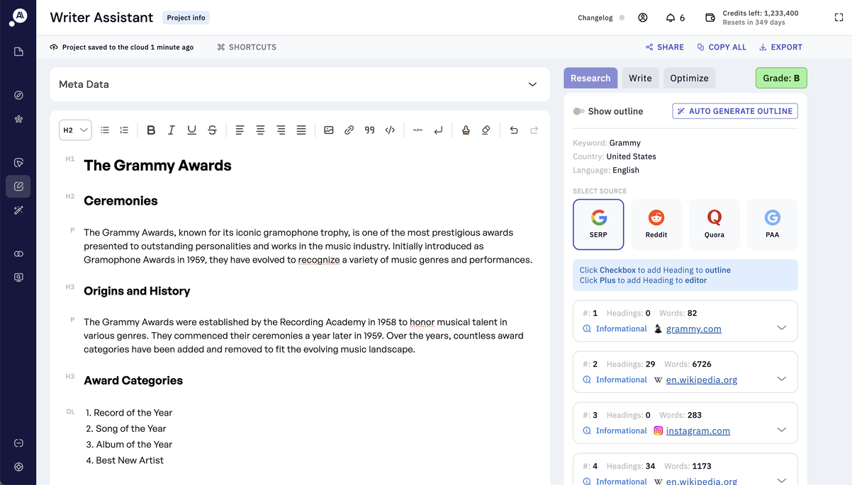 Writer Assistant Preview
